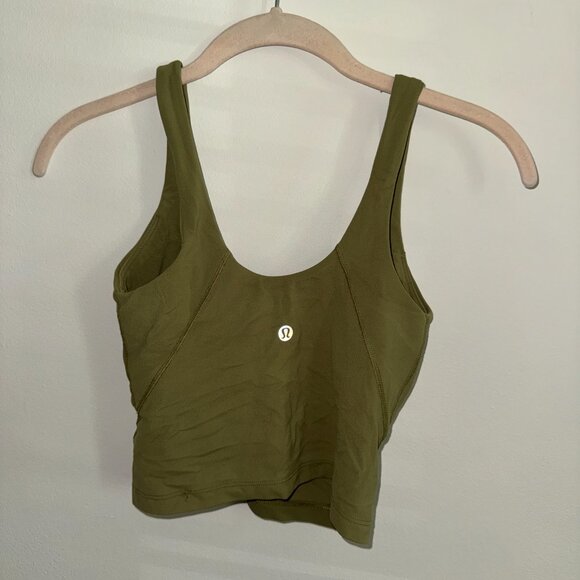 Lululemon Olive Green Align Tank Top - Picture 2 of 3